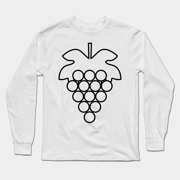 Grapes Long Sleeve T-Shirt by SWON Design